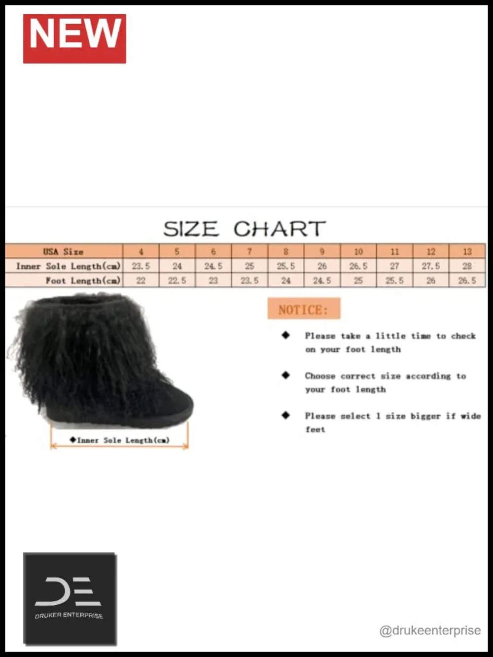 Genuine Mongolian Lamb Fur Over Knee Boots Tall Fluffy Warm Winter Shoes